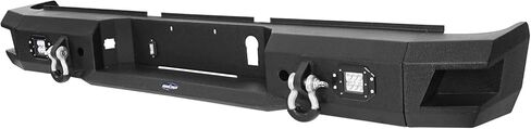 Hooke Road 10-18 Ram 2500 Rear Bumper w/LED Lights for 2010-2018 Dodge Ram 2500 3500, Offroad Back Steel Bumper Retain OEM Receiver Hitch in Kuwait