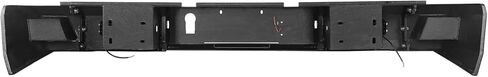 Hooke Road 10-18 Ram 2500 Rear Bumper w/LED Lights for 2010-2018 Dodge Ram 2500 3500, Offroad Back Steel Bumper Retain OEM Receiver Hitch in Kuwait