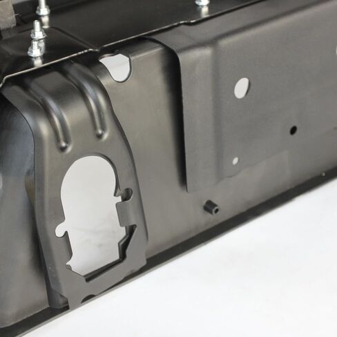 Black Rear Step Bumper Steel w/o Sensor Holes for 2009-2018 Dodge Ram 1500, 2010-2012 Ram 2500 3500 without Dual Exhaust, CH1103120 in Saudi Arabia