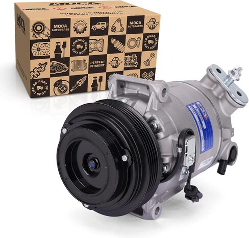 MOCA AC Compressor with Clutch 68222 Fits 2014-2017 for Buick Regal L4 2.0L & 2013-2015 for Chevrolet Malibu L4 2.5L & 2016-2017 for GMC Terrain L4 2.4L & 2016-2017 for Chevrolet Equinox L4 2.4L in Kuwait