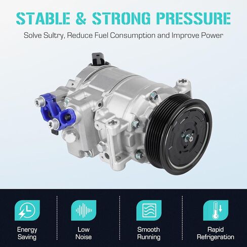 AC Air Condition Compressor Fits for 2007-2012 Audi A4 1.8L 2.0L, 2010-2012 A4 Quattro 2.0L 3.2L, 2010-2016 A5 Quattro 2.0 3.0, 2013-2016 allroad 2.0, 2010-2020 Q5 2.0, Fit for 17-22 Porsche Macan in Kuwait