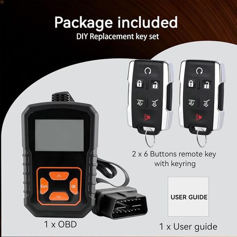 Remote Key Fob DIY Set for Chevy Suburban Tahoe GMC Yukon 2015 2016 2017 2018 2019 2020 Car Keyless Entry Remote Control M3N-32337100 for Chevrolet GM Car Owner Replace or Spare Key 6 Btn in Saudi Arabia