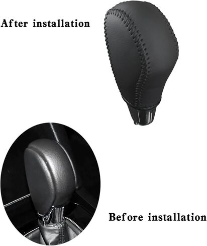 Genuine Leather Gear Shift Knob Cover for Subaru Forester 2019-2025 Ascent 2015-2019 Legacy 2015-2019 Outback Accessories in Saudi Arabia