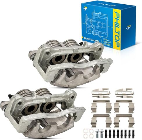 PHILTOP Brake Caliper Front Compatible with 2002-2005 Chevrolet Trailblazer EXT (129.0in Wheelbase), 2002-2005 GMC Envoy XL (129.0in Wheelbase), 2003-2005 SSR, 18-B4798, 18-B4799 in Kuwait