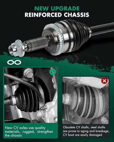 SCITOO Front Right CV Axle Drive Shaft Assembly Fit For Hyundai For Veloster 1.6L l4 2013-2017,For Kia Forte 1.6L l4 2014-2016,For Kia Forte5 1.6L l4 2014-2016 NCV37042 MT in Kuwait