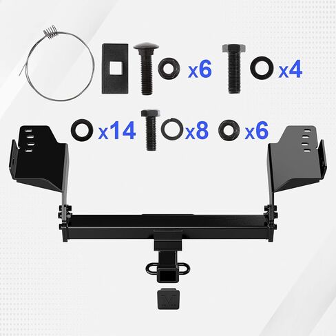 Trailer Hitch, 2 inch Towing Hitch Receiver with Class 3 Hitch Cover Compatible with Ford Escape 2013-2019 in Kuwait