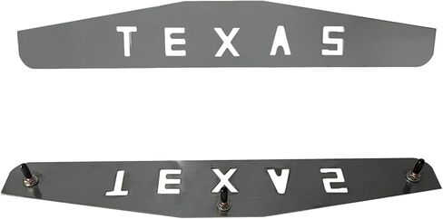 Pair 24"x4" Mud Flap Weights Plates Splash Guard 3 Stud w/Texas Cut Outs Universal Mirror Polished Stainless Steel Bolt-On for Semi Truck in Kuwait