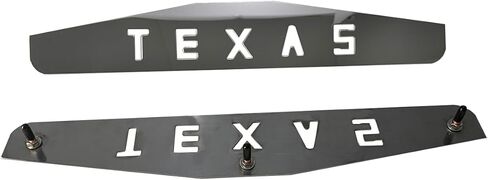 Pair 24"x4" Mud Flap Weights Plates Splash Guard 3 Stud w/Texas Cut Outs Universal Mirror Polished Stainless Steel Bolt-On for Semi Truck in Kuwait