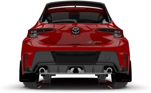 FASTMODZ Rally Armor MF89-UR-BLK-DGRY Compatible with FITS 2023 Toyota GR Corolla Black UR Mud Flap with Dark Grey Logo in Saudi Arabia