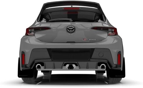FASTMODZ Rally Armor MF89-UR-BLK-DGRY Compatible with FITS 2023 Toyota GR Corolla Black UR Mud Flap with Dark Grey Logo in Saudi Arabia