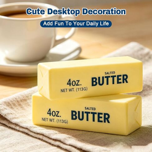 2pcs Butter Squishy Toy, Soft Slow Rising Butter Squeeze Fidget Toy, Portable Stress Relief Sensory Gifts for Teens Adults in Saudi Arabia