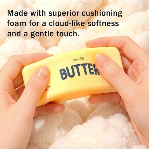 Butter Squishy 4Pcs Stress Relief Toy - Realistic Butter Bar Sensory Fidget for Adults & Kids - Slow Rising Foam Anxiety Relief Squeeze Ball in Kuwait