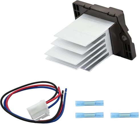 HVAC Blower Motor Resistor with Wire Harness Compatible with Hyundai Elantra Entourage Santa Fe Tiburon Replacement for Kia Amanti Sedona Sorento Relpace 972351E000, JA1794 in Saudi Arabia