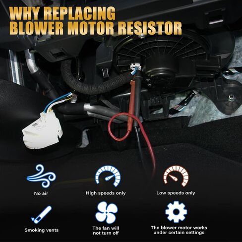 Blower Motor Resistor Compatible with Mercedes-Benz GL350 GL450 GL550 GLS450 GLS550 X166 2013 2014 2015 2016 GLE350 GLE400 ML250 ML350 ML400 W166 Replace# A1669064001 in Saudi Arabia