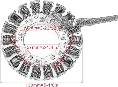 Motorcycle Stator Coil for AN650 650 2003-2012 Magneto 32101-10G10 in Saudi Arabia
