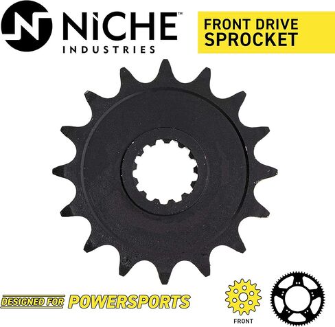 NICHE 520 Pitch 16 Tooth Front Drive Sprocket for 2007-2018 Kawasaki Ninja ZX6R 13144-0038 in Kuwait