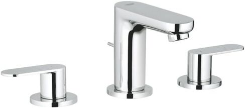 GROHE 2019900A Eurosmart Cosmopolitan، صنبور حمام واسع الانتشار مقاس 8 بوصات بمقبضين بحجم S 1.2 GPM، كروم in Kuwait
