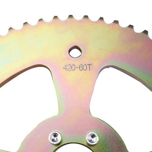60T High Torque Rear Chain with 6 Hole 37mm Bore Sprocket # 40/41/420 Replacement for Coleman CT100U CC100X for Mega Moto MMB80 105CC for Motovox MBX10 for Baja Doodle Bug DB30 Mini Bike in Saudi Arabia