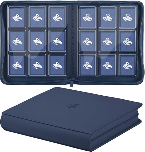 Toploader binder, Trading Card Binder, Premium 9 Pocket Top loader Binder Card Album, Holds 288 Rigid 3"x4" Toploaders Hard Cases Storage Organizer for TCG, MTG,Yugioh & Sports Trading Cards（Purple） in Saudi Arabia