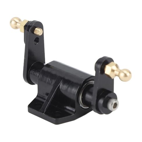 RC Steering Gear Bearing Aluminum Alloy Mount Bracket for Dump Truck, Accurate Control, Convenient Installation, Upgrades Parts for Hobbyists, Black in Kuwait