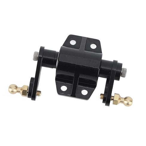 RC Steering Gear Bearing Aluminum Alloy Mount Bracket for Dump Truck, Accurate Control, Convenient Installation, Upgrades Parts for Hobbyists, Black in Kuwait