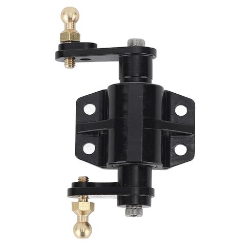 RC Steering Gear Bearing Aluminum Alloy Mount Bracket for Dump Truck, Accurate Control, Convenient Installation, Upgrades Parts for Hobbyists, Black in Kuwait
