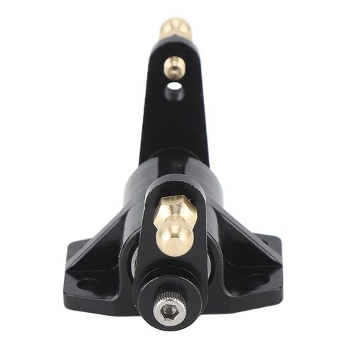 RC Steering Gear Bearing Aluminum Alloy Mount Bracket for Dump Truck, Accurate Control, Convenient Installation, Upgrades Parts for Hobbyists, Black in Kuwait