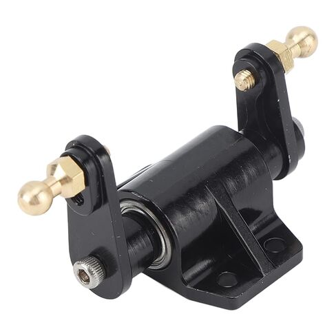 RC Steering Gear Bearing Aluminum Alloy Mount Bracket for Dump Truck, Accurate Control, Convenient Installation, Upgrades Parts for Hobbyists, Black in Kuwait