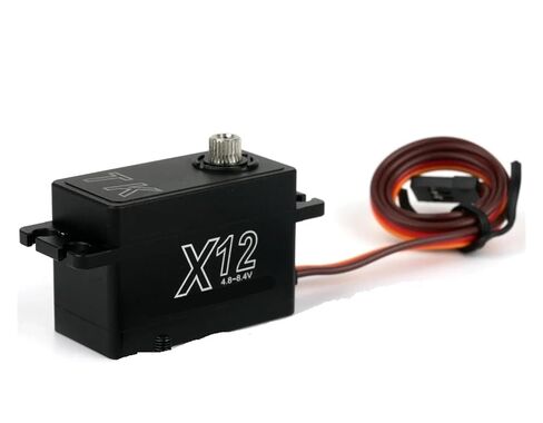 X12 Low Profile Coreless Servo 12kg - 25T Digital Gear Full Metal Housing(360 Degree w Arm) in Saudi Arabia