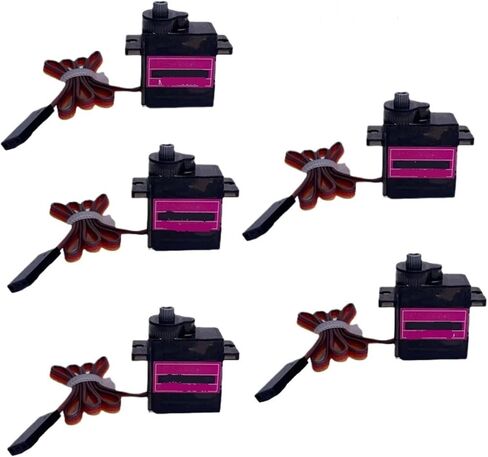 Servo 1/5/10 pcs Full Metal Gear 9g SG90 for Airplanes, Helicopters, Cars, Boats 9G 450 RC(180 Degrees 10Pcs) in Saudi Arabia