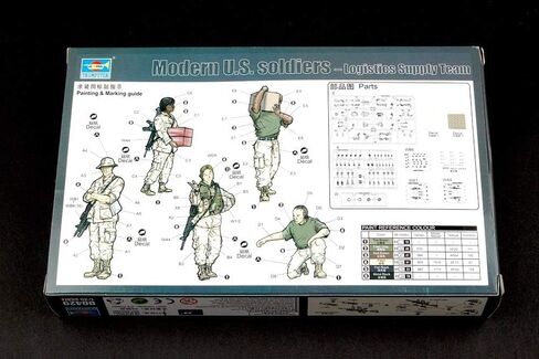 Trumpeter Modern US Soldiers Logistics Supply Team Figure Set, Scale 1/35, 5-Pack in Kuwait