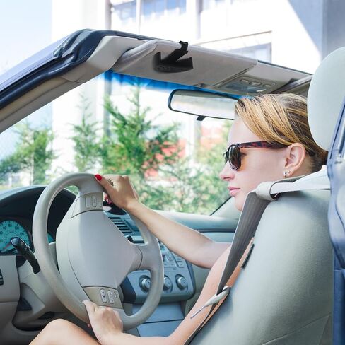 Car Visor Clip Holder for Standard ZYN（2.75 in*0.78 in）,High-Temperature Resistant Sun Visor Accessories for 15 Pouches Bag cansInterior Car Accessories for Organization,Fit Most of The Visor (Black) in Saudi Arabia