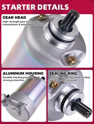 Starter for Honda Elite 250 1985-88/Helix 250 1986-07/Hammerhead BMS Joyner Kandi 250 Go Kart Dune Buggy 31200-KS4-018 35850-MT4-003 31200-KM1-008 in Kuwait