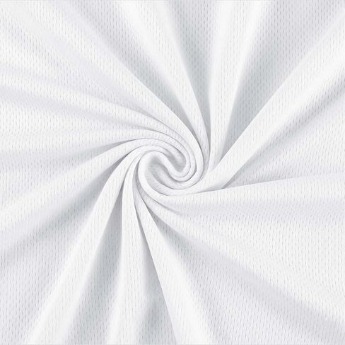Q&J Fabric Co. 65'' Wide Pro Mesh Medium Weight 1 Yards Jersey Fabric by The Yard Grey, Air Hole Quick Drying Athletic Mesh Fabric Breathable for Sewing T-Shirt Soccer Basketball Uniforms in Saudi Arabia