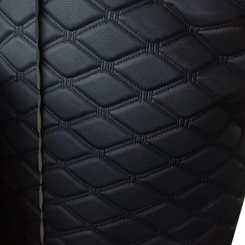 Faux Leather Fabric Quilted Foam Vinyl Fabric Upholstery Thick 6mm Foam Backed for Cars Vehicle Seat Cover Furniture Auto Headliner Repair Headboards DIY Crafts(Size:1.5x1m/59x39in,Color:Red Thread 1) in Saudi Arabia