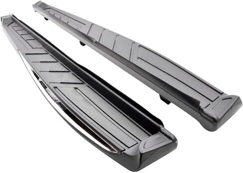 لوحات تشغيل IKON MOTORSPORTS متوافقة مع 2015-2024 Nissan Murano، طراز المصنع باللون الأسود ABS وخطوات جانبية Nerf Bars، 2016 2017 in Kuwait