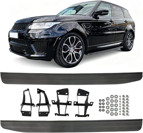 لوحات تشغيل مناسبة لسيارة رينج روفر SWB 2013-2021 L405/رينج روفر سبورت 2014-2022 L494 قضبان جانبية من سبائك الألومنيوم in Kuwait