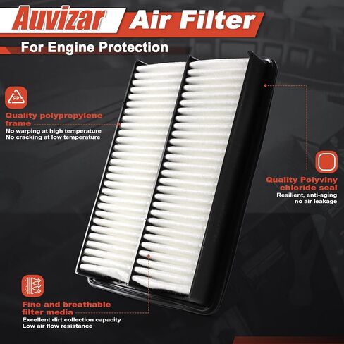Engine & Cabin Air Filter Kit for CX-5 2013–2024, Mazda 3 2014–2018, Mazda 6 2014–2021, 2.0L/2.5L Gas, Replace PE07133A0A & KD45-61-J6X, Not for Turbo in Saudi Arabia