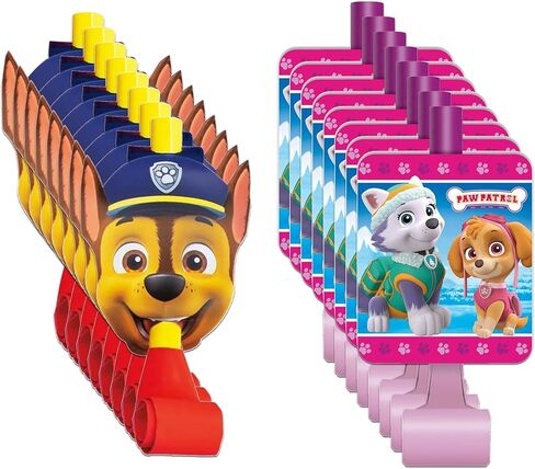 Unique Paw Patrol Party Favors | Blowouts Set | Serves 16 | Officially Licensed | Party Blowouts Mixed Designs | Kids Birthday Party Favors, Classroom Celebrations, Party Games in Kuwait