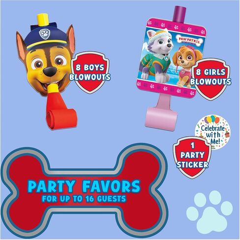 Unique Paw Patrol Party Favors | Blowouts Set | Serves 16 | Officially Licensed | Party Blowouts Mixed Designs | Kids Birthday Party Favors, Classroom Celebrations, Party Games in Kuwait