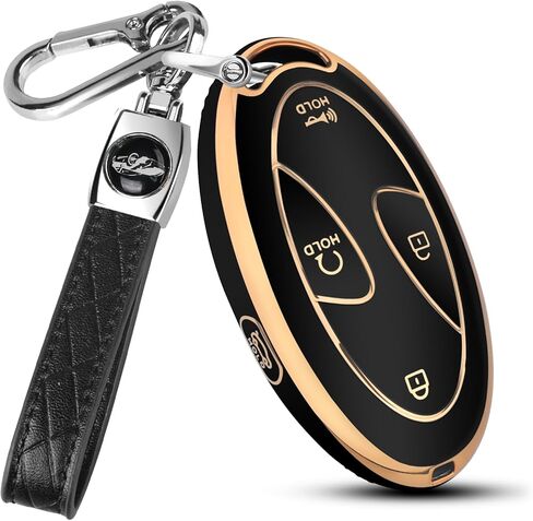 MILD EAST for Hyundai Key Fob Cover, 5-Button Durable TPU Fit for Elantra Tucson Santa Fe Palisade Sonata Ioniq 6 KONA Grandeur (2022-2025)(Silver-Pink, 5-Button) in Kuwait