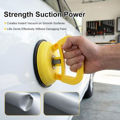 3 Pack Car Dent Puller, ABS Removal Suction Cup Dent Puller with Gloves, Powerful Suction Car Repair Remover Tool for Cars, Glass & Furniture in Saudi Arabia