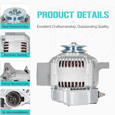 New Alternator Fit for Toyota 2.4L 4Runner 1985-1992, Fit for Pickup 2.4L 1985-1991, Fit for Celica 2.4L 1985 in Kuwait
