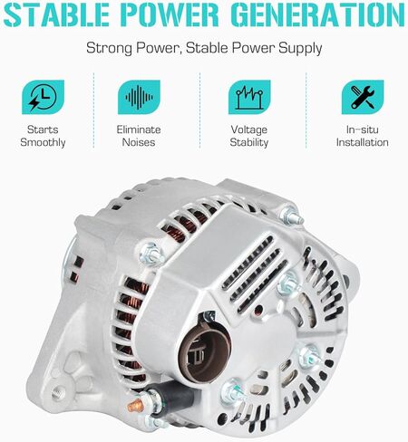 New Alternator Fit for Toyota 2.4L 4Runner 1985-1992, Fit for Pickup 2.4L 1985-1991, Fit for Celica 2.4L 1985 in Kuwait