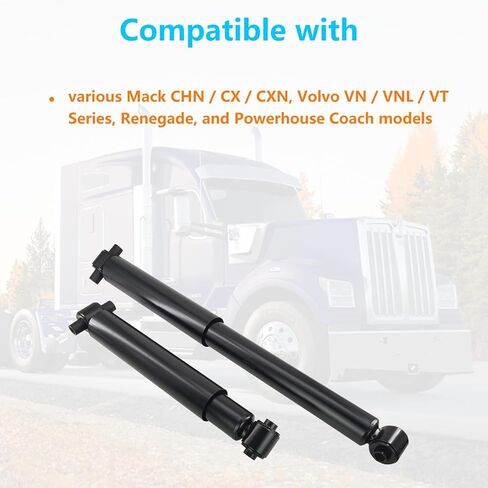 85066 ممتص الصدمات الخلفي 2 حزمة لسلسلة Mack CHN CX CXN وفولفو VN VNL VT، استبدال الشاحنات الثقيلة والجرار 14QK-3101M، 20551628 in Kuwait