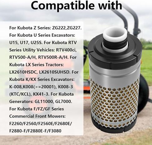 6C060-99410 6C060-99414 Engine Air Filter Inner Filter 32721-58242 Compatible with Kubota tractor B21 B2301 B2410 B2630 B2710 B3200 B3300 B7300 B7400 B7500 B7510 F2260 F3080 ZG227 in Saudi Arabia