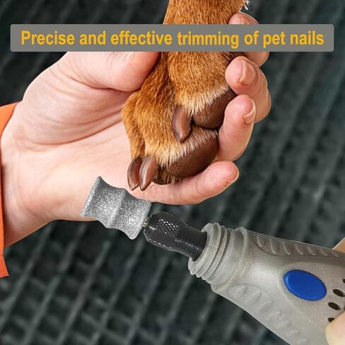 Dog Nail Grinder and Trimmer Bits for Dremel - Dog Nail Grinder Attachment - Painless Pet Nail File & Clipper for Large, Medium and Small Dogs & Cats 2Pack in Saudi Arabia
