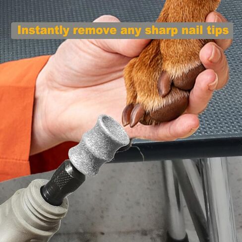 Dog Nail Grinder and Trimmer Bits for Dremel - Dog Nail Grinder Attachment - Painless Pet Nail File & Clipper for Large, Medium and Small Dogs & Cats 2Pack in Saudi Arabia