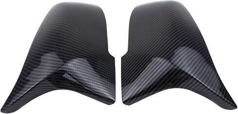 Pair Left and Right Carbon Fiber ABS Side Mirror Cover Caps for BMW 3 Series F20 F22 F23 F30 F31 F32 F33 F36 F87 M2 X1 E84 320i 328i 330i in Kuwait