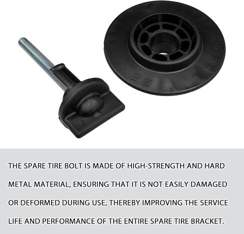 Spare Tire Wheel Bolt Adapter Mounting Screw Compatible with Honda Accord, Civic, CR-V, Odyssey, Pilot & Acura TL, TSX, RL, ILX, RLX, TLX, Spare Tire Mounting Kit Replace 74652-SDA-003 (Black) in Saudi Arabia